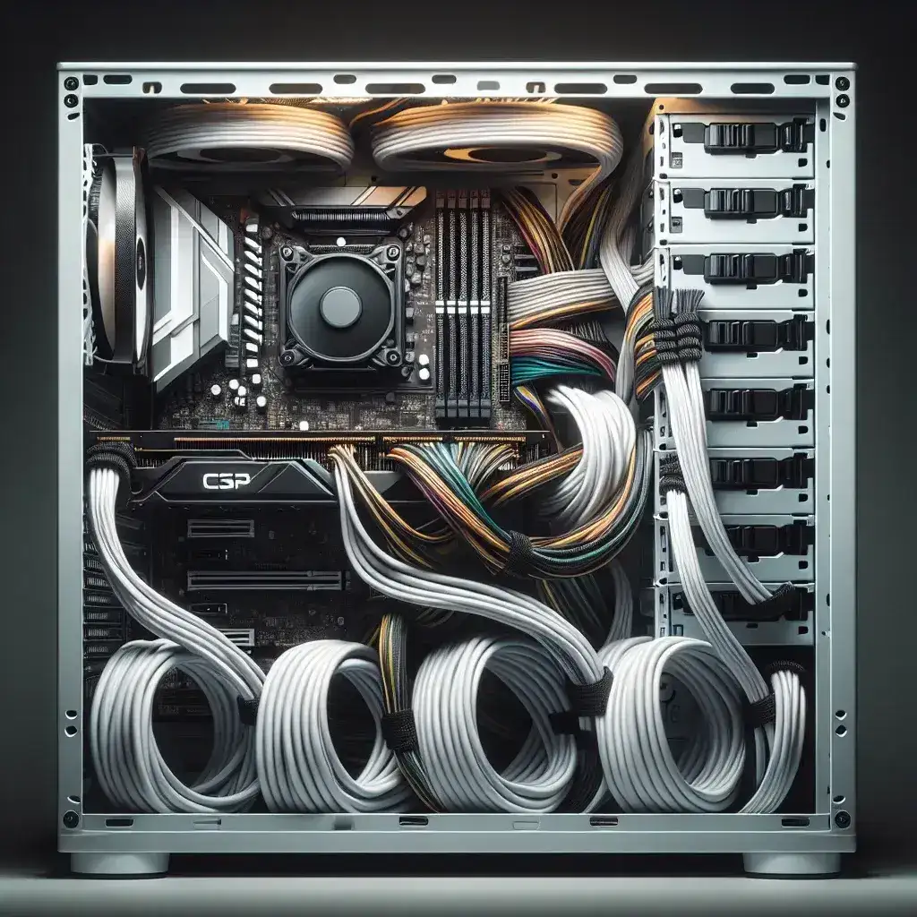How do I ensure proper cable management in my custom PC?