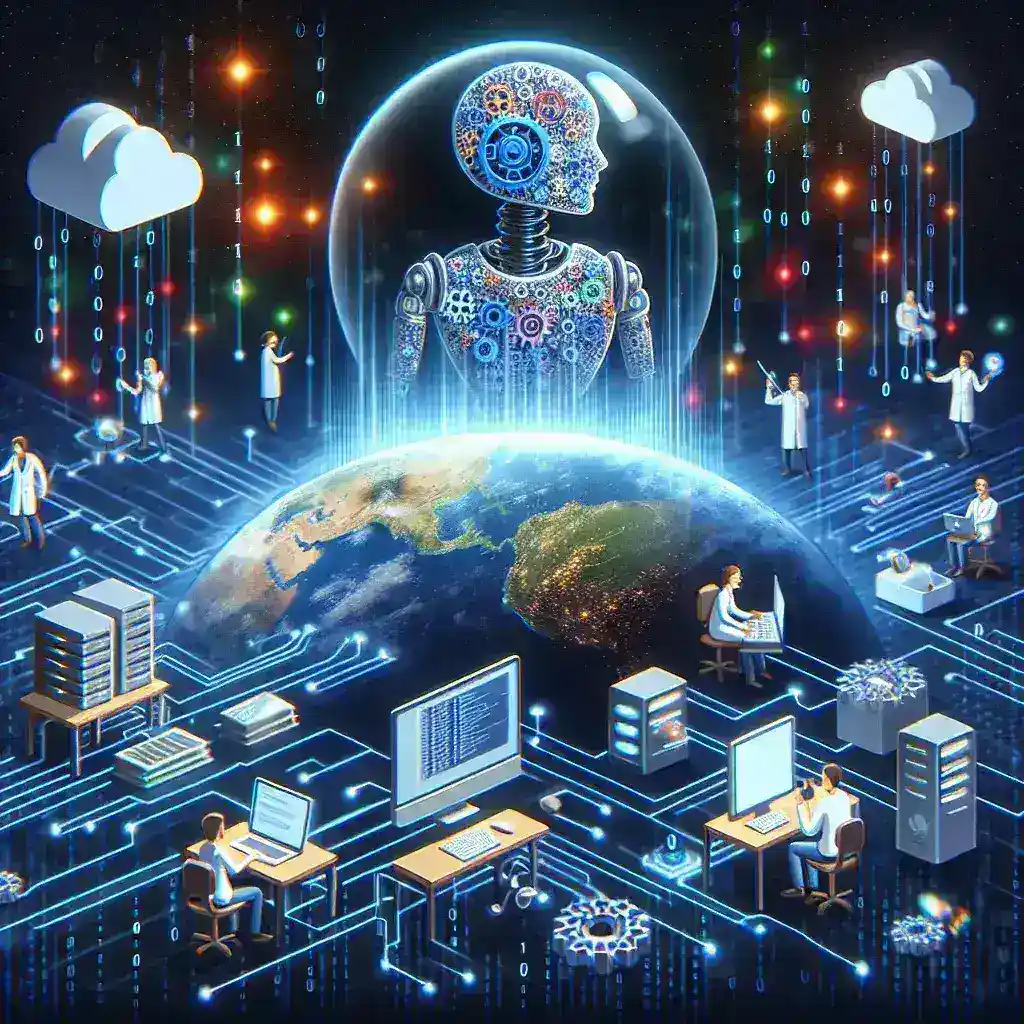 "Google AI bots and developer initiatives showcased in 2023, highlighting innovative technologies and future advancements in artificial intelligence."